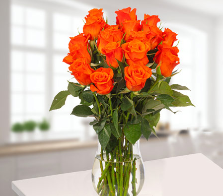 Bouquet of Orange Roses