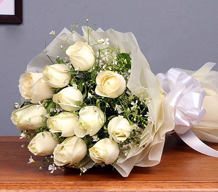 Peaceful White Roses