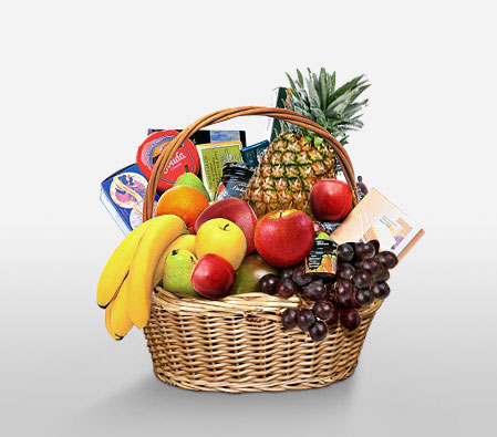 Seasonal Greetings-Chocolate,Fruit,Gourmet,Basket,Hamper