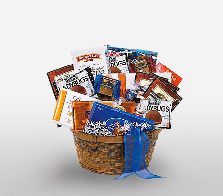 Chocolate Rush Hamper-Gourmet,Chocolate,Basket,Hamper