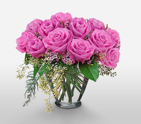 Lavender Roses <Br><span>One Dozen</span>